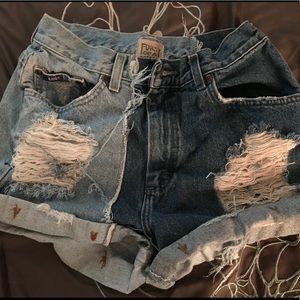 High waisted shorts